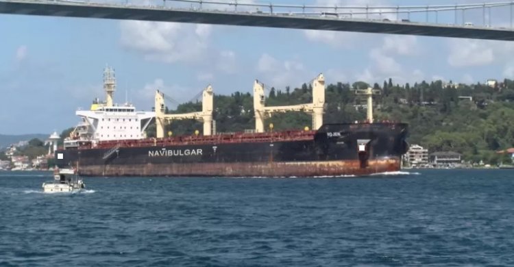 Ukrayna'dan yola çıkan iki tahıl gemisi İstanbul Boğazı'ndan geçti