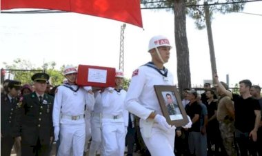 Şehit Astsubay Okan Meteöz, son yolculuğuna uğurlandı