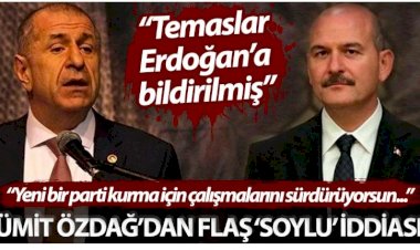 Ümit Özdağ’dan flaş ‘Soylu’ iddiası: Yeni bir parti kurma için çalışmalarını sürdürüyorsun...