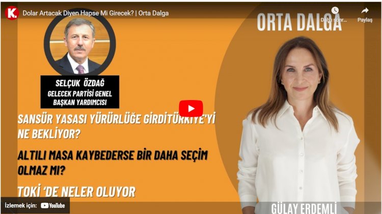 Gelecek Partili Selçuk Özdağ'dan 'sansür yasası' tepkisi: 29. madde hapsetme yasasıdır