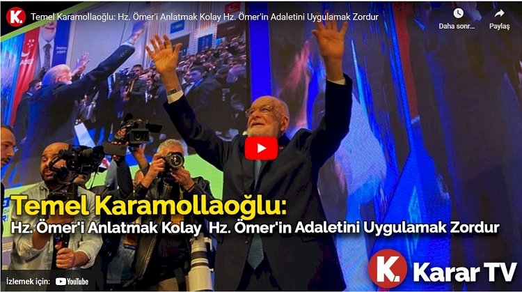 Hz. Ömer'i anlatmak kolay, Hz. Ömer'in adaletini uygulamak zordur