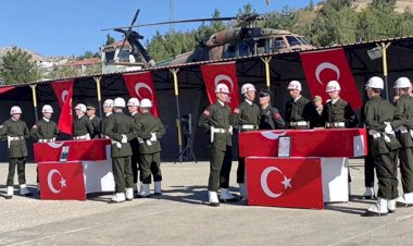 Şırnak'ta şehitler için askeri tören