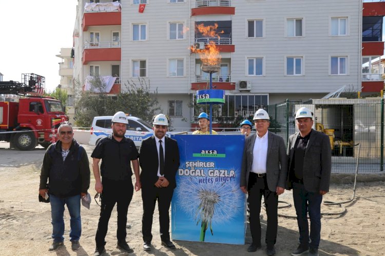 Altınkum ve İkizçay’a ilk doğalgaz verildi