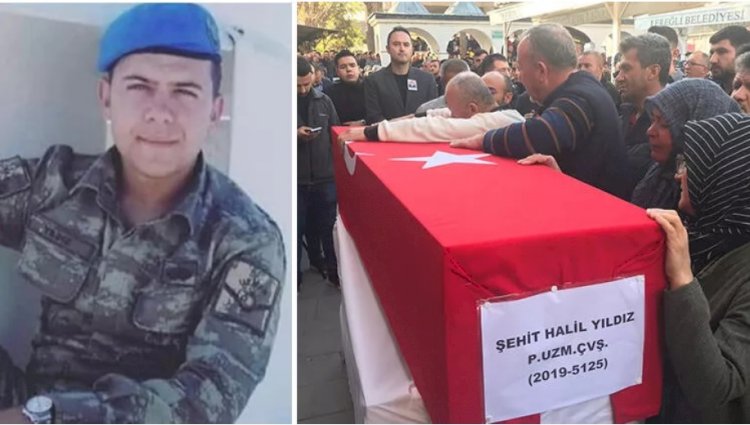 Şehit Uzman Çavuş Yıldız, son yolculuğuna uğurlandı