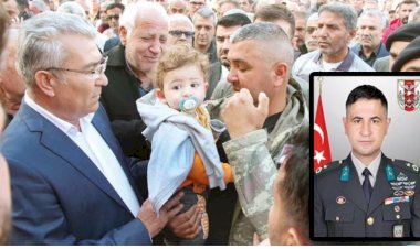 Şehit babaya veda