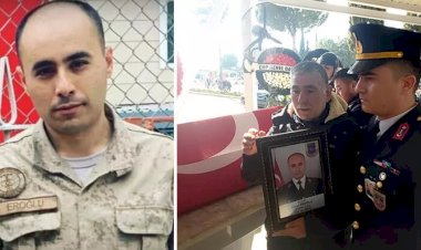 Otobüs kazasında şehit olan Eren Öztürk, Adana’da son yolculuğuna uğurlandı