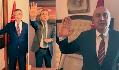 CHP'li vekillerinden 'Yeter, söz milletindir' hareketi