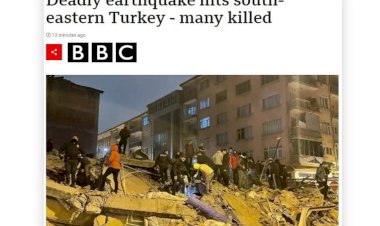 Maraş depremi dünya basınının manşetlerinde