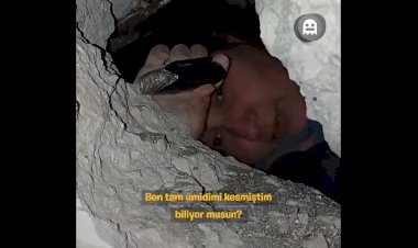 Günlerdir enkaz altında olan kadının arama kurtarma ekibine sözleri duygulandırdı
