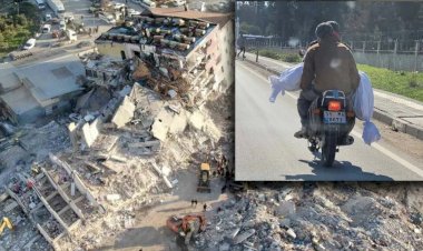 Türkiye'yi yasa boğan kare: Kefenlenmiş cenazeyi motosikletle taşıdı