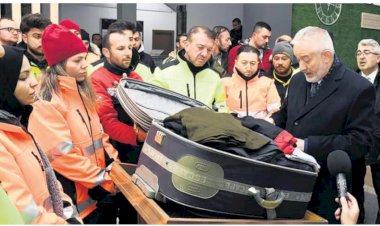 Şehidin bavulu da depremzedelere