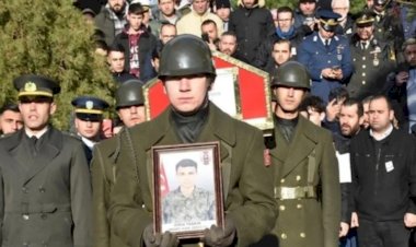 Depremde şehit olan Piyade Er Eren Taşkın, son yolculuğuna uğurlandı