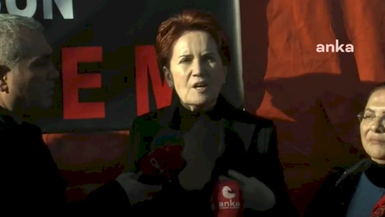Akşener deprem bölgesini ziyaret etti