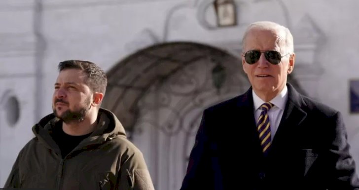 Biden Kiev'i ziyaret etti, Ukrayna'ya 500 milyon dolarlık yeni silah yardımı sözü verdi