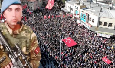 Şehit Uzman Çavuş Muhammet Yılmaz’ı Kütahya’da 20 bin kişi uğurladı