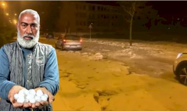 Kilis'te süper hücre fırtınası