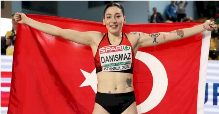 Tuğba Danışmaz, üç adım atlamada Avrupa şampiyonu oldu