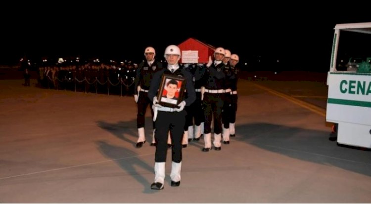 Hatay'da şehit düşen polis memurunun cenazesi memleketine uğurlandı