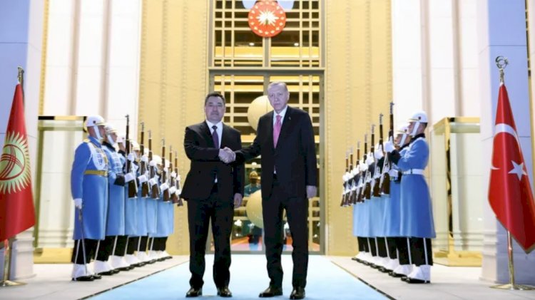 Erdoğan, Aliyev, Mirziyoyev ve Caparov'la Beştepe'de görüştü