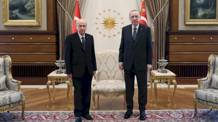 Erdoğan, Bahçeli ile bir araya geldi