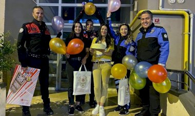 Şanlıurfa'da polislerden şehit kızına doğum günü sürprizi