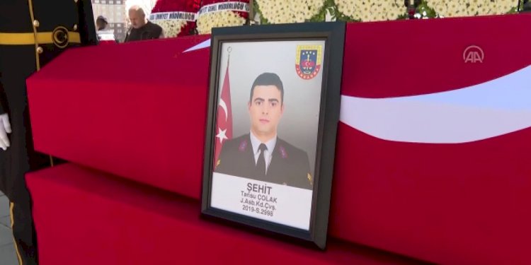Şehit Jandarma Astsubay Çolak Ankara'da son yolculuğuna uğurlandı
