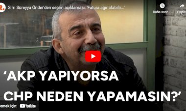 Sırrı Süreyya Önder: Çözüm süreci bekliyoruz