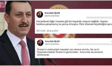İmamoğlu'na HDP suçlaması yapan AKP milletvekilinin Öcalan'ı övdüğü tweetleri ortaya çıktı