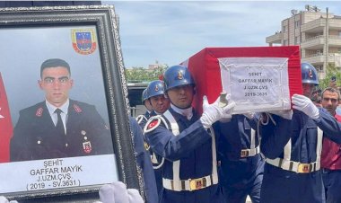 Şehit Jandarma Uzman Çavuş Gaffar Mayik son yolculuğuna uğurlandı