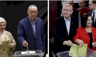 Cumhurbaşkanı adayları Erdoğan ve Kılıçdaroğlu oylarını kullandı