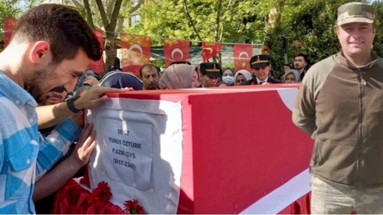 Şehit Uzman Çavuş Yunus Öztürk son yolculuğuna uğurlandı