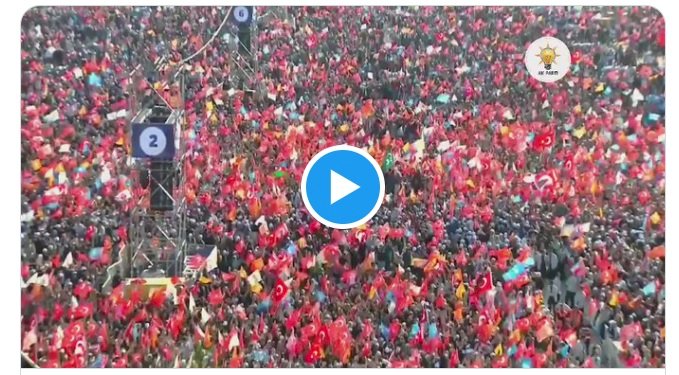 AK Parti'nin İstanbul mitingi: Erdoğan 14 Mayıs için destek istedi