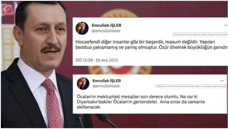 İmamoğlu'na HDP suçlaması yapan AKP milletvekilinin Öcalan'ı övdüğü tweetleri ortaya çıktı