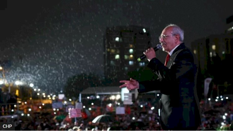 Millet İttifakı, Ankara mitingiyle final yaptı, Kılıçdaroğlu yağmur altında konuştu