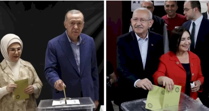 Cumhurbaşkanı adayları Erdoğan ve Kılıçdaroğlu oylarını kullandı