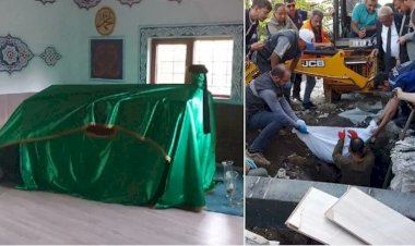 Yıkılan caminin türbesinde yatan bakın kim çıktı?