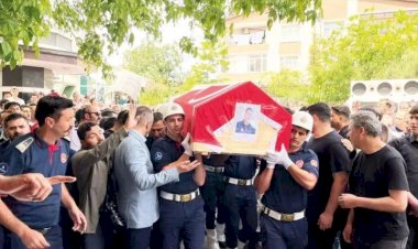 Şehit itfaiyeci uğurlandı