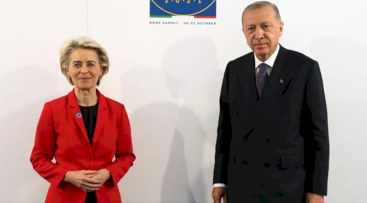Cumhurbaşkanı Erdoğan AB Komisyonu Başkanı ile görüştü