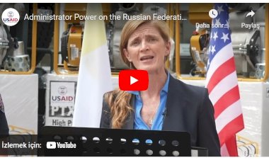 Administrator Samantha Power Speaks to Press at the State Emergency Service of Ukraine Headquarters