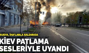Kiev patlama sesleriyle uyandı: Rusya İHA'larla saldırıda
