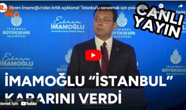 Ekrem İmamoğlu, İstanbul için yeniden yola çıkıyor