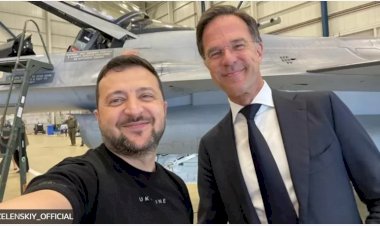 Zelenskiy'den Hollanda başbakanı ile F-16 selfiesi: '42 jet. Ve bu sadece bir başlangıç'
