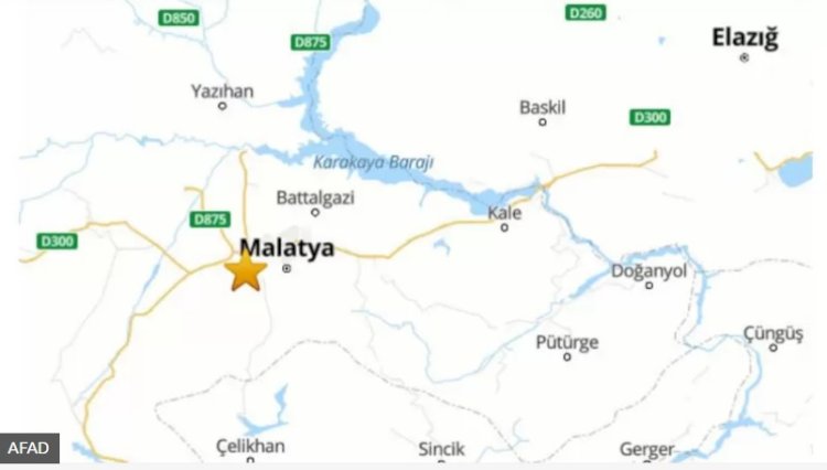 Malatya'da büyüklüğü 4'ün üzerinde art arda depremler meydana geldi