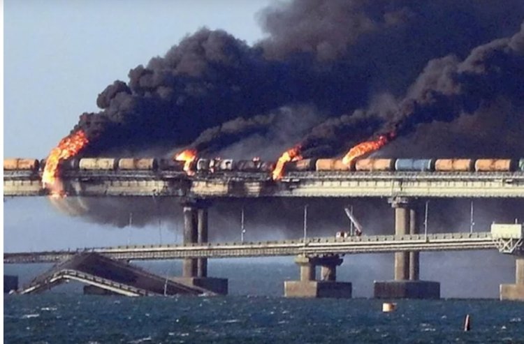 Ukrayna Güvenlik Servisi: Kerç Köprüsü'nü patlatmak için 21 ton heksojen kullanıldı