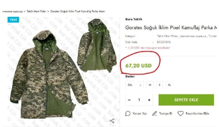 Ukrayna’yı karıştıran olay: Türkiye’den satın alınan askeri montlarda usulsüzlük çıktı