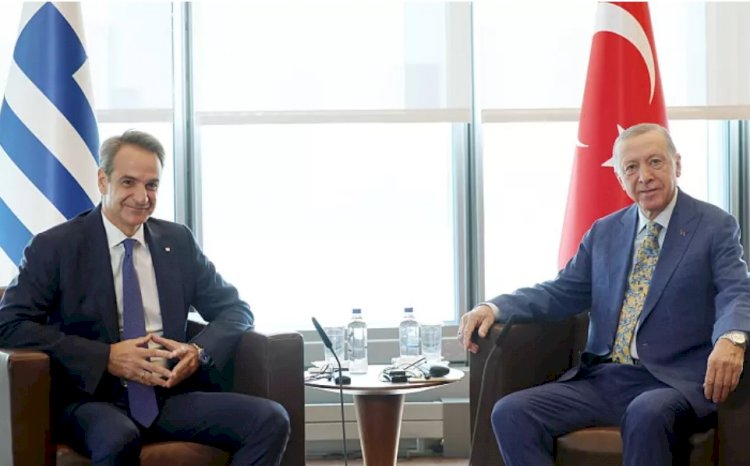 Cumhurbaşkanı Erdoğan ve Miçotakis New York'ta bir araya geldi