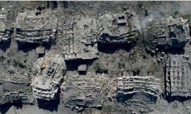 İsrail’in hava saldırıları yüzünden Gazze’de bir mahalle yok oldu