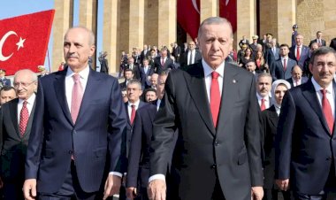 Erdoğan'dan Anıtkabir'e 100. yıl ziyareti