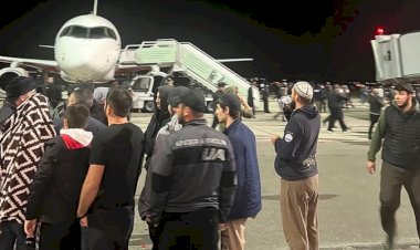 Dağıstan’de yüzlerce kişi İsrail'den gelen uçak nedeniyle havaalanına baskın düzenledi