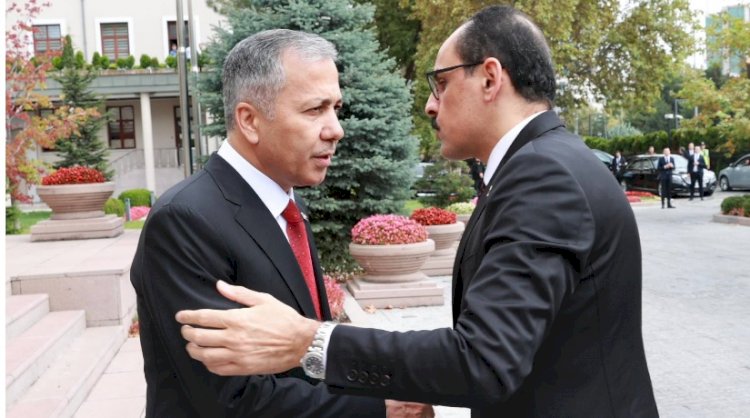 MİT Başkanı İbrahim Kalın'dan, Bakan Yerlikaya'ya "geçmiş olsun" ziyareti